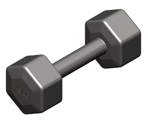 Gronk Cast Hex Dumbbell - Black 65 lb G&G Fitness Equipment Variant(s) - LBWeight 27d3e2ab-40ed-ee11-8428-0aa4e80801fd_SDB-065_.