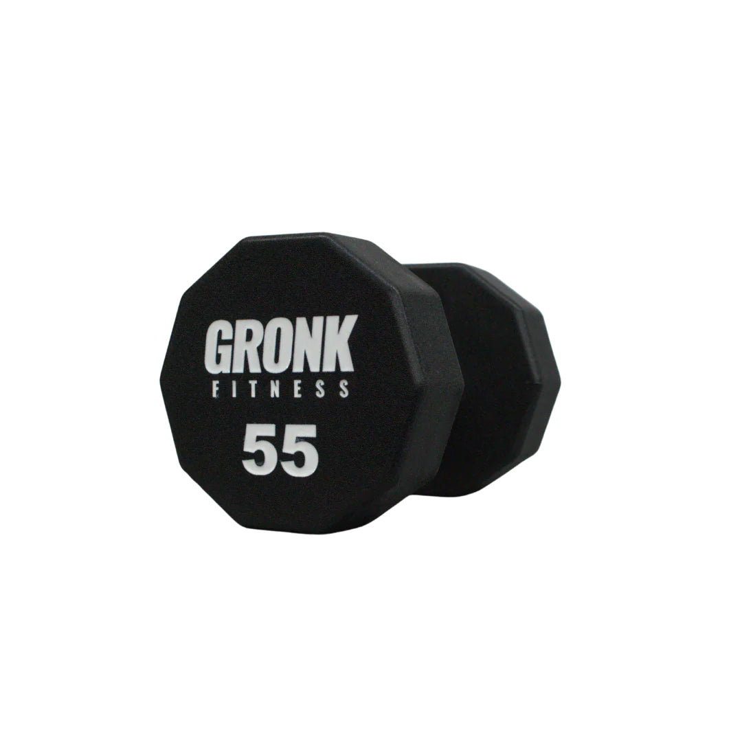 Gronk 10 Sided Urethane Dumbbells 55 lb Gronk Fitness Products Variant(s) - LBWeight 55_23cd35c1-ccbe-465c-9a8e-1fd123fa43ad