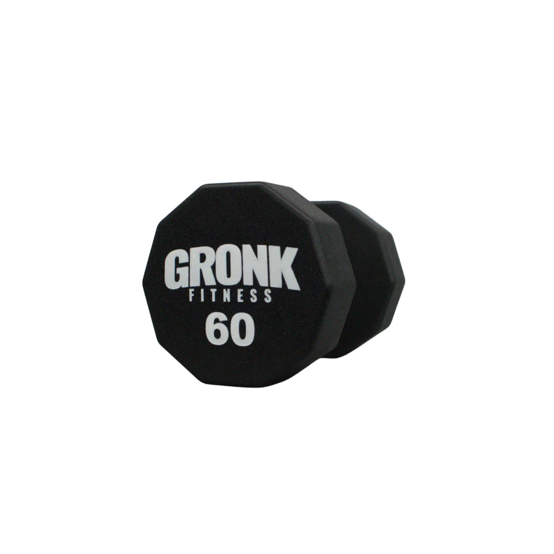 Gronk 10 Sided Urethane Dumbbells 60 lb Gronk Fitness Products Variant(s) - LBWeight 60_f70b2187-0f25-481c-9503-399390ea0544