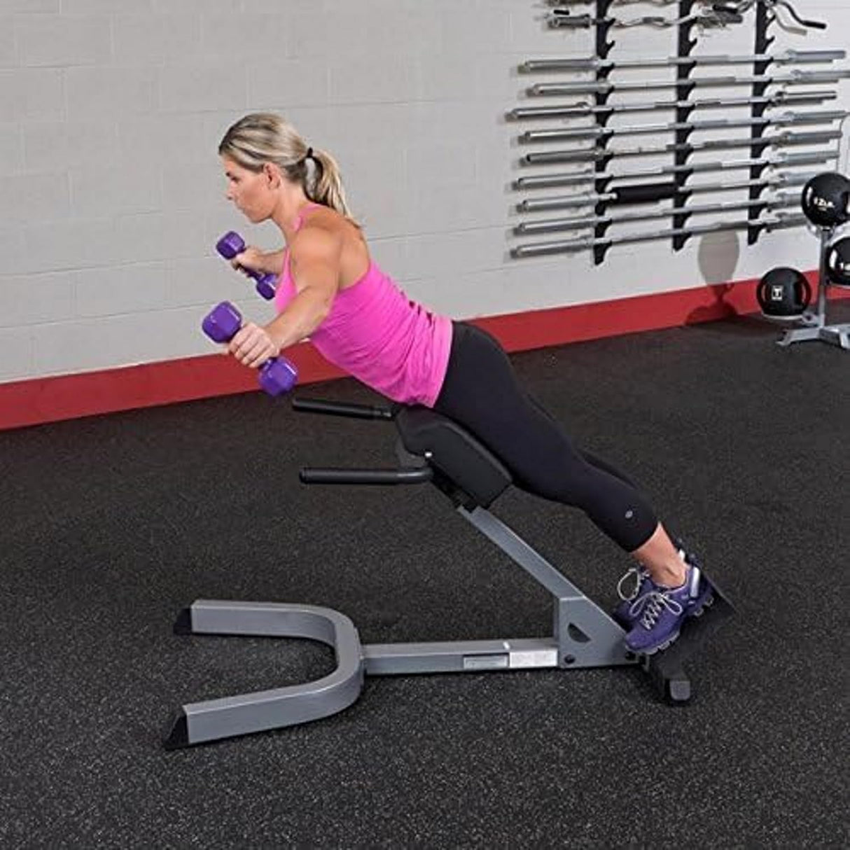 Body-Solid 45° Back Hyperextension GHYP345B Body Solid Modular; preacher curl, vkr, ab, roman chair 81MdTAuO_20cL._AC_SL1500
