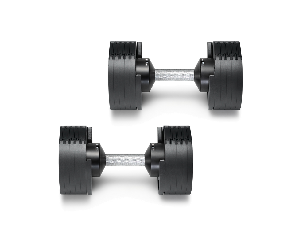 SMRTFT NÜOBELL 50lb Adjustable Dumbbell Set SMRTFT Variant(s) - Color BLACK_50_MBS50lb_solo_01