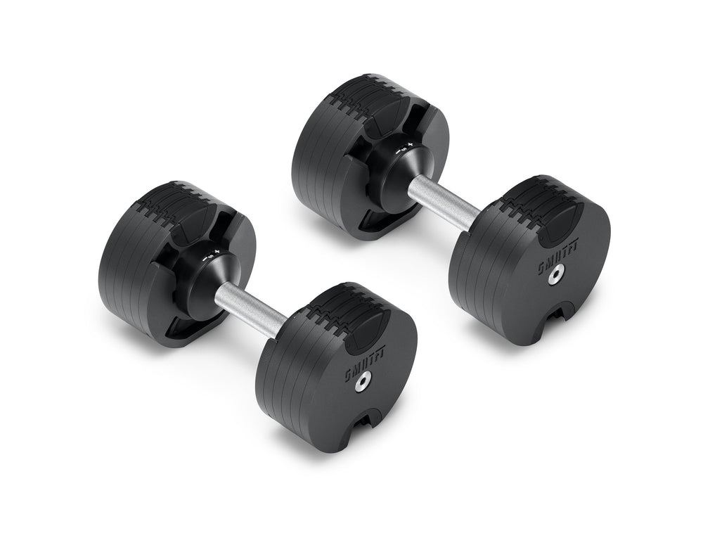 SMRTFT NÜOBELL 50lb Adjustable Dumbbell Set SMRTFT Variant(s) - Color BLACK_50_MBS50lb_solo_04