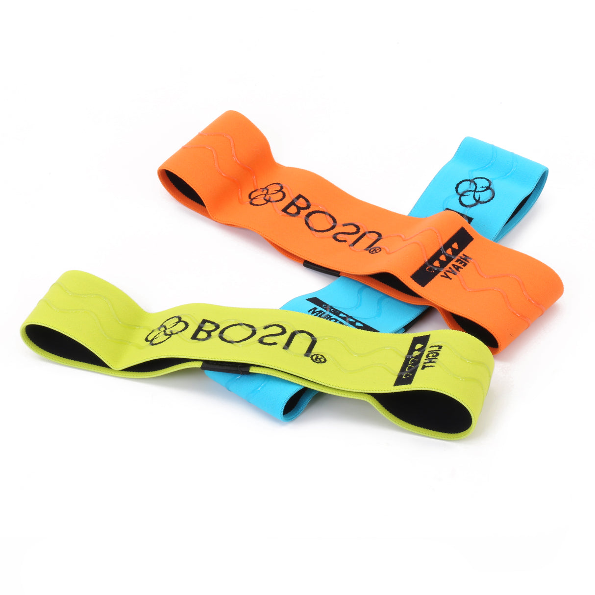 BOSU Fabric Resistance Bands (3 Pack) Bosu Bands and tubing BOSUFabricResistanceBandsGrip3pk2