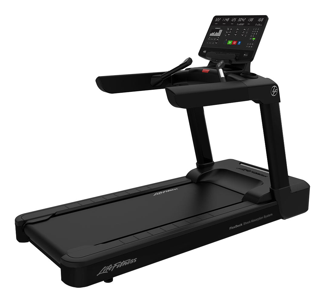 Life Fitness Club Series + Treadmill w/ SL Console - Black Life Fitness Treadmill; Residentail Commercial Frame over 350lbs CST-DSL-BLKLM_1