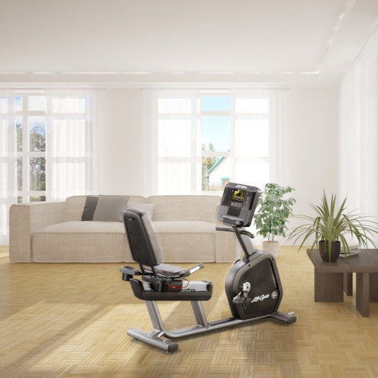 Life Fitness Club Series+ Recumbent Bike W/ X Console - Final Stock Life Fitness Bike; Recumbent ClubSeriesPlus-RecumbentBike-inHome