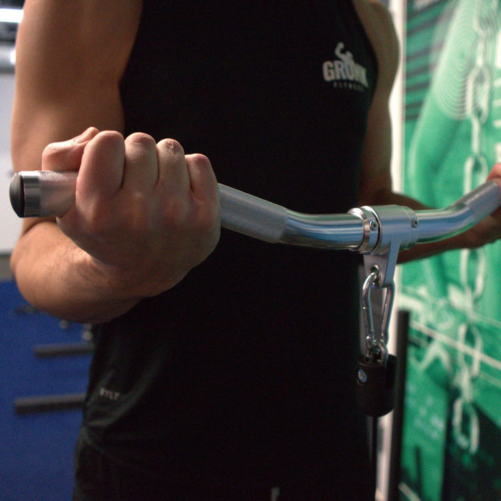 Gronk Fitness Aluminum Revolving Curl Bar G&G Fitness Equipment Variant(s) - Color GronkFitnessAluminumEZCurlBarLifestyle_720x_4857706f-d33c-4041-9970-5137f70bbb0e