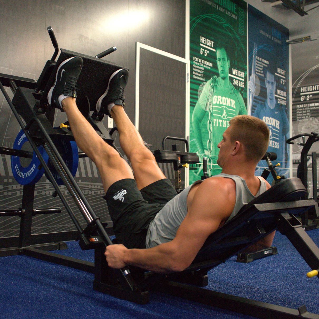 Gronk Fitness Plate Loaded Leg Press / Hack Squat Gronk Fitness Products Selectorized, single stack, MTS, Hammer, assembled RobGronkHackSquatProductPic2_1800x1800_d64f2a2b-f8f8-493a-9ce1-5ae9262ff99a