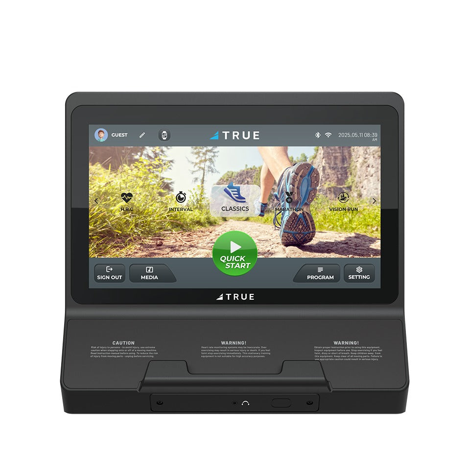 TRUE T16 touchscreen console for the TRUE Performance 8000 treadmill
