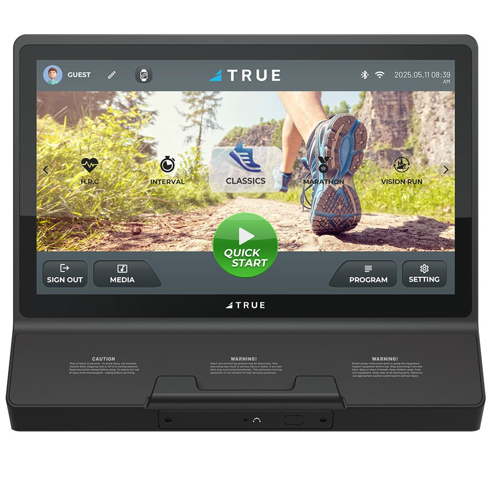 TRUE T22 touchscreen console for the TRUE Performance 8000 treadmill
