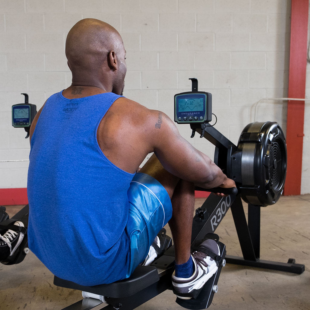Body Solid Endurance R300 in use rear close-up