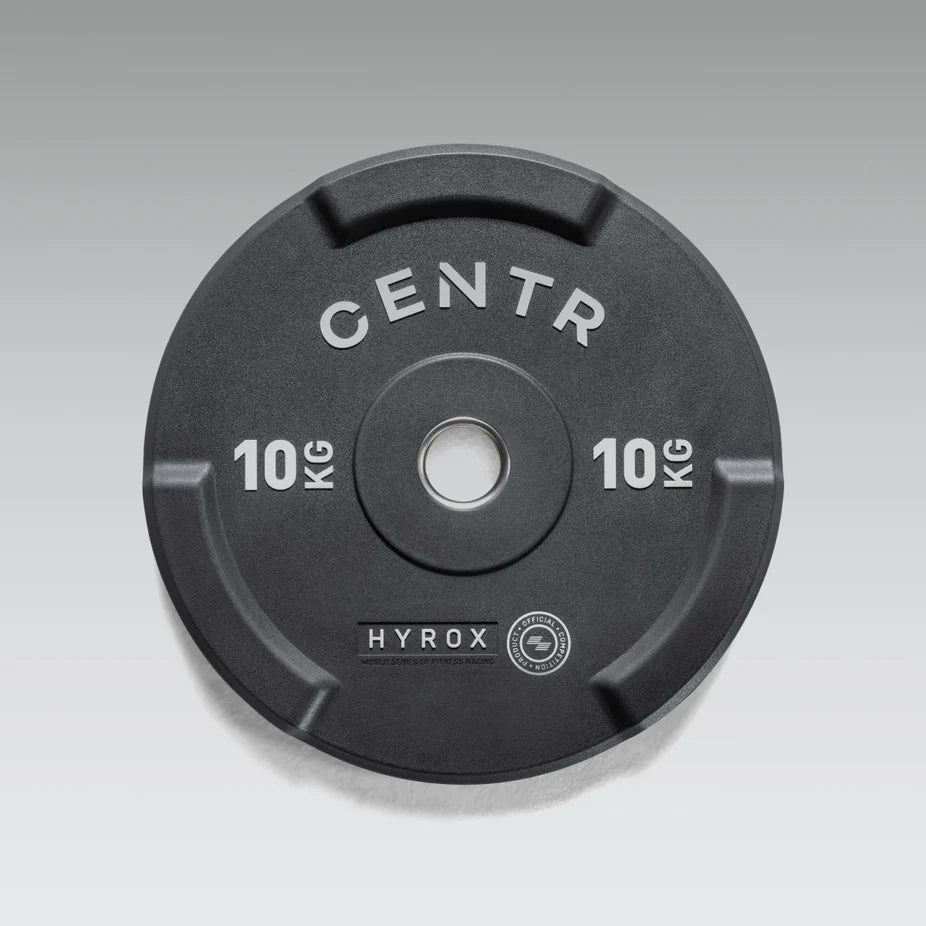 Centr HYROX Official Competition Edge Bumper Plate 10 kg Hyrox Variant(s) - KGWeight competition-edge-bumper-plate-260730