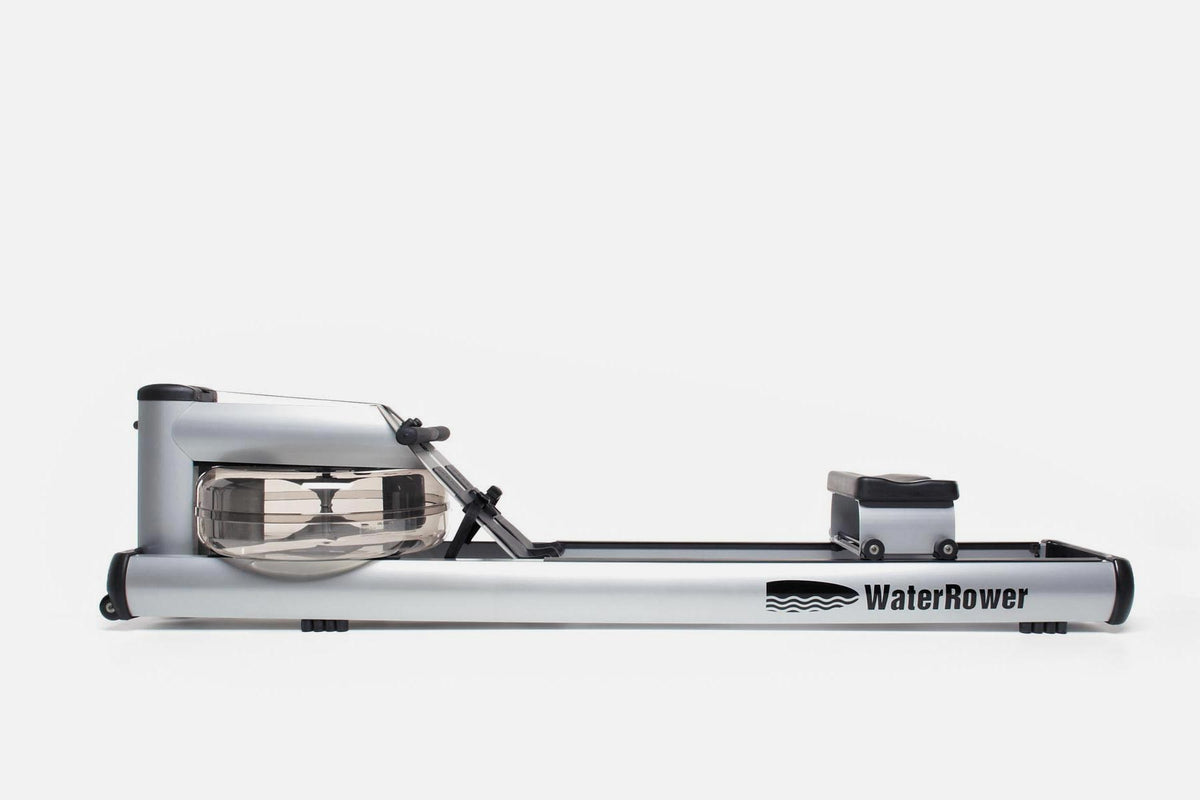 WaterRower Metallic M1 LoRise Rowing Machine WaterRower Variant(s) - Colors m1-lorise-silver-hero