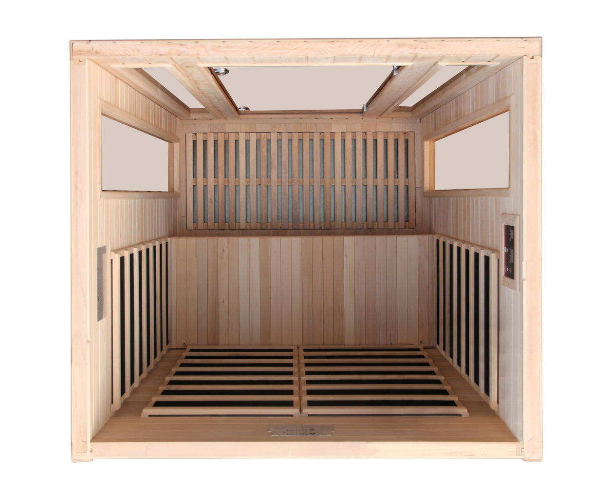 Pro 6 Amanda 2 Per Near Zero EMF FAR Infrared Sauna Golden Designs Recovery; foam rollers, advanced rollers, stretch and massage p6-h206-01-top-view_ba7a123a-e40a-467b-8bc4-4f651c409060
