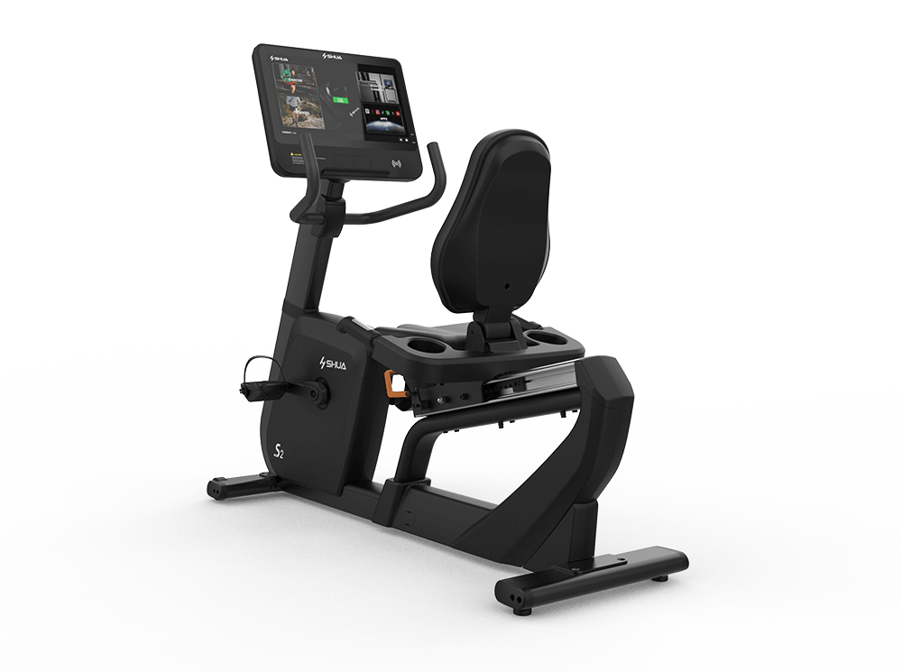 Shua B9100R Recumbent Bike, Touch, studio render 1 of 4