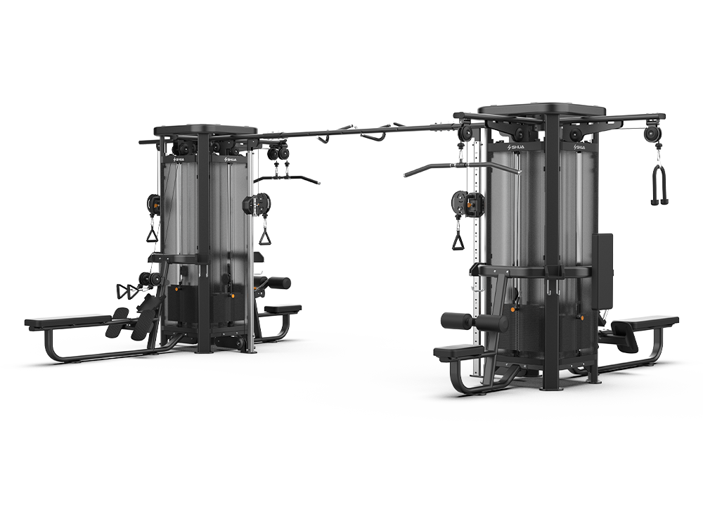 Shua G7233A 8-Station multi-station gym, studio render 1 of 4