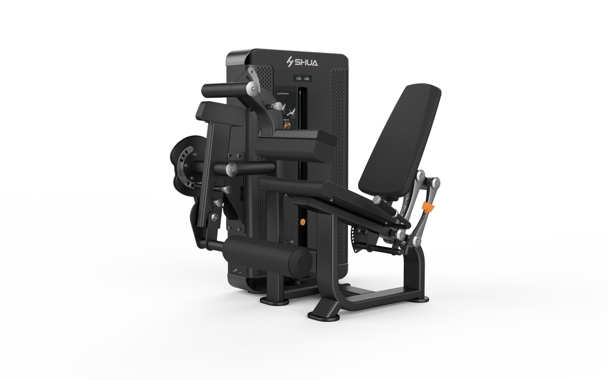 Shua G8816 Leg Curl/Extension selectorized machine, studio render 3 of 4