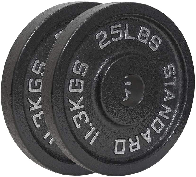 Cast Iron Olympic Plates G&G Fitness Equipment Variant(s) - LBWeight|Color 25_lb