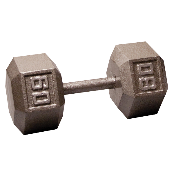 Body Solid Iron Hex Standard Dumbbell Gray Body Solid Variant(s) - LBWeight SDX60_HERO