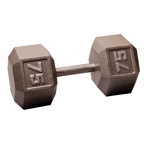 Body Solid Iron Hex Standard Dumbbell Gray Body Solid Variant(s) - LBWeight SDX75_HERO