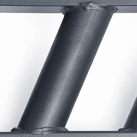 XM Fitness Black Steel Swiss Bar Angled XM Fitness Lifting bars, weight bars, dumbbell handles XM_BLACK_SWISS_BAR_ANGLES_22lb_grip