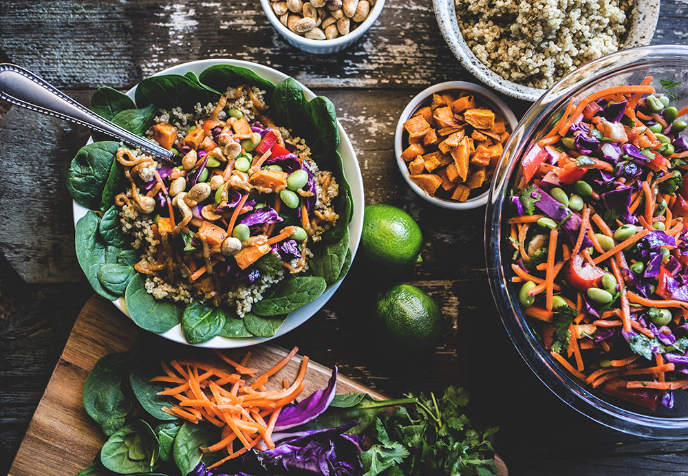 Veggie Bowl with quinoa meal prep
