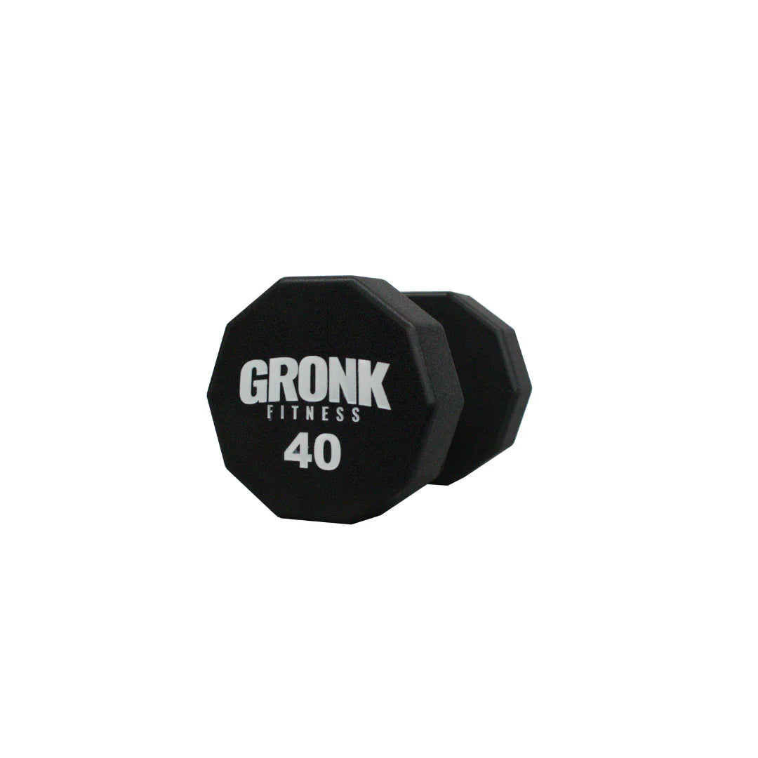 Gronk 10 Sided Urethane Dumbbells 40 lb Gronk Fitness Products Variant(s) - LBWeight 40_0039f0fd-dc58-470a-9eaf-1ee0a4cfa0b0