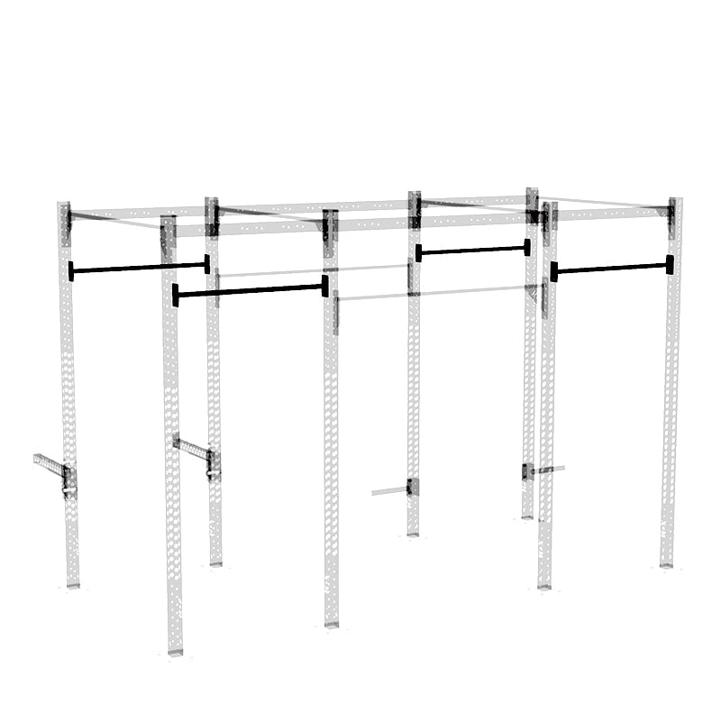 XM Fitness 4' Monkeybar installed on rig structure
