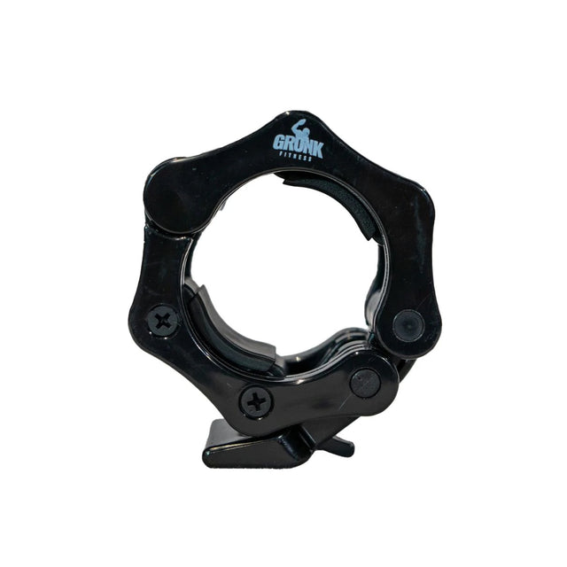 Gronk Fitness Bar Collars, Olympic Clamp - Black Gronk Fitness Products Lifting bar attachments (eg landmine, row handles, chains, collars, sleeves, barbell pad, manta ray) 4502-G1_2