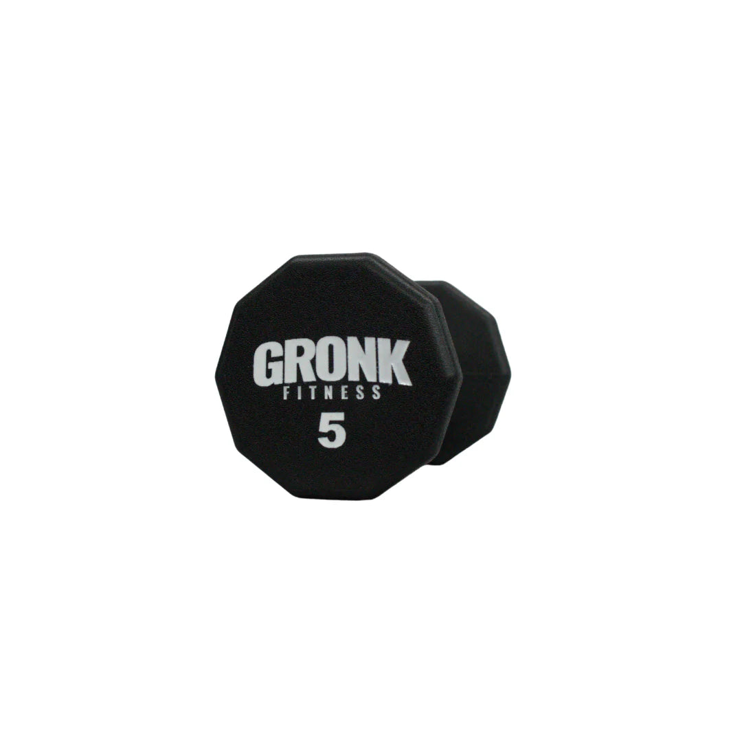 Gronk 10 Sided Urethane Dumbbells 5 lb Gronk Fitness Products Variant(s) - LBWeight 5