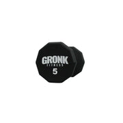 Gronk 10 Sided Urethane Dumbbell 5 lb front view