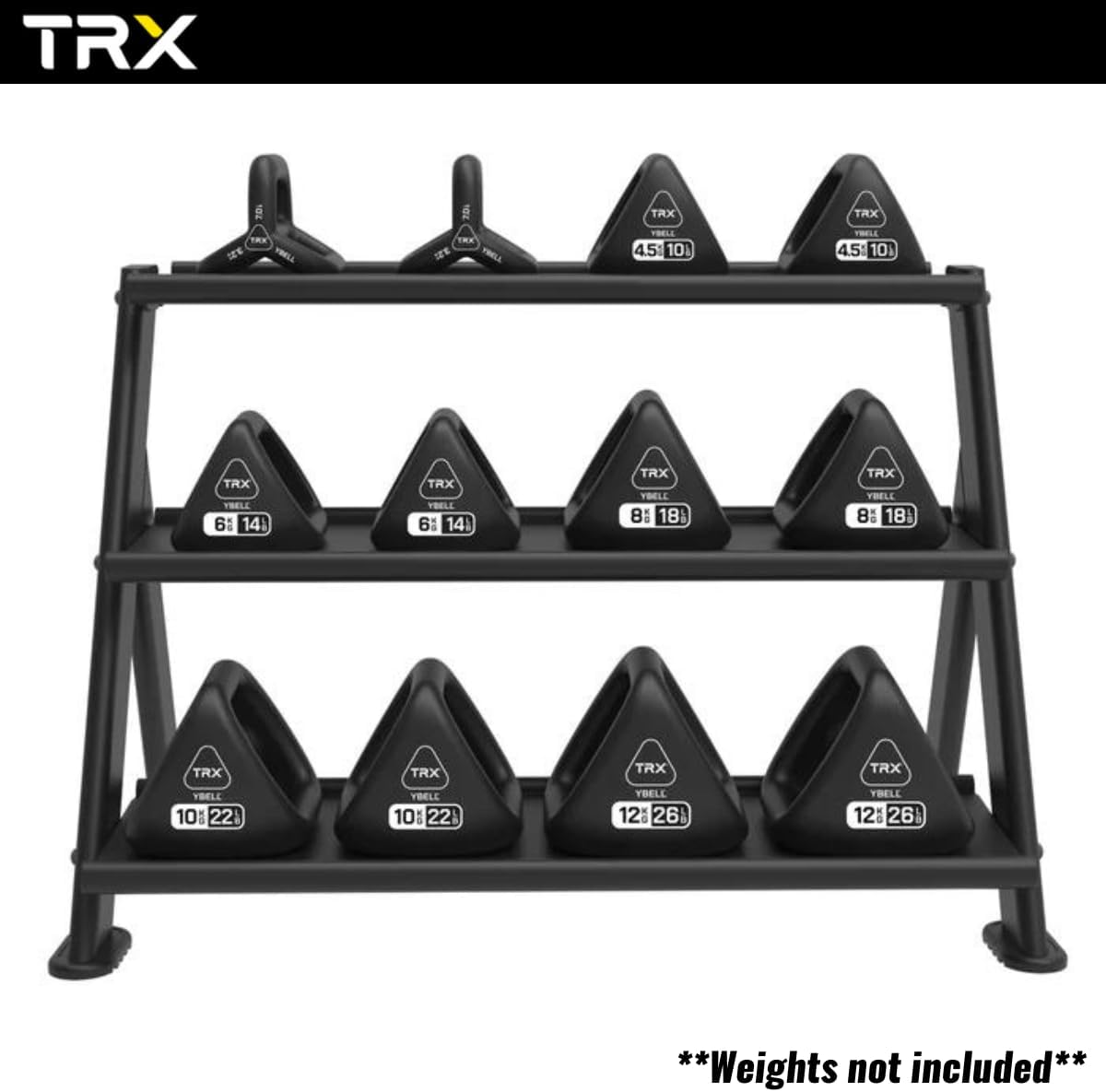YBell­ TRX Horizontal Rack - Final Stock TRX Dumbell racks, power block stand, plate and bar storage, kettlebell racks, ball racks 61I5XJmV5qL._AC_SL1200