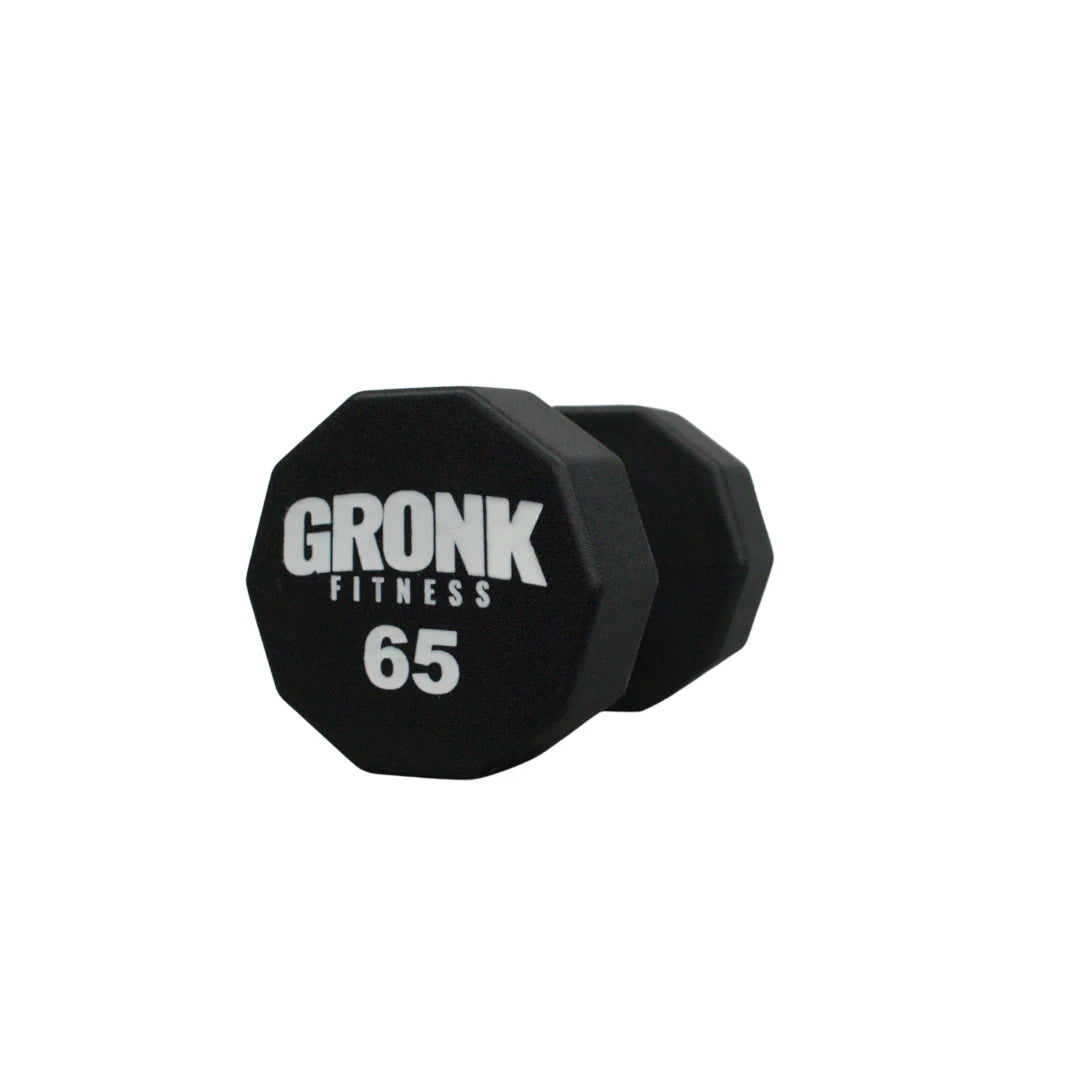 Gronk 10 Sided Urethane Dumbbells 65 lb Gronk Fitness Products Variant(s) - LBWeight 65_5eb48f28-f541-4a13-9a9e-b0dc94fd41d3