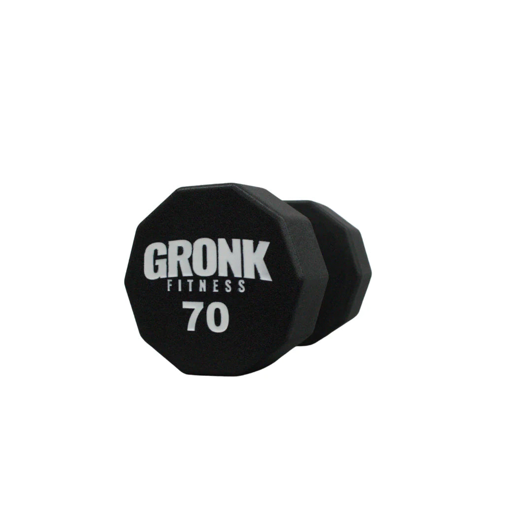 Gronk 10 Sided Urethane Dumbbells 70 lb Gronk Fitness Products Variant(s) - LBWeight 70_d707394c-96a8-4c19-96e7-9a11777f6976