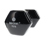Elivate Body Sport Vinyl Dumbbells 15 lb Elivate Variant(s) - LBWeight BDSVDB15