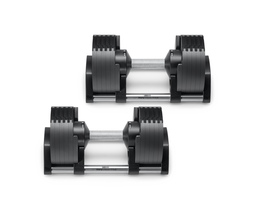 SMRTFT NÜOBELL 50lb Adjustable Dumbbell Set Black SMRTFT Variant(s) - Color BLACK_50_1MBS5001