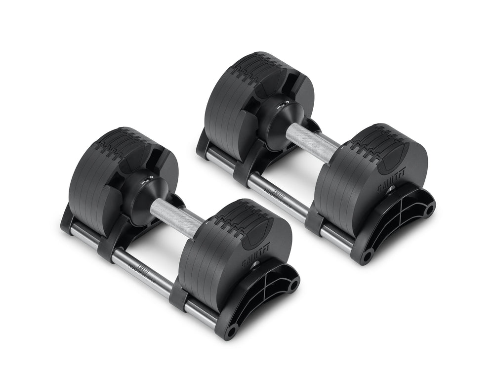 SMRTFT NÜOBELL 50lb Adjustable Dumbbell Set SMRTFT Variant(s) - Color BLACK_50_MBS5004