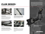 Life Fitness Club Series + Elliptical Cross Trainer w/ SL Console - Black - Final Stock Life Fitness Elliptical; Commercial Frame Residential CO-009-23-Consumer-CrossTrainer-Sellsheet-Update-vf1024_1