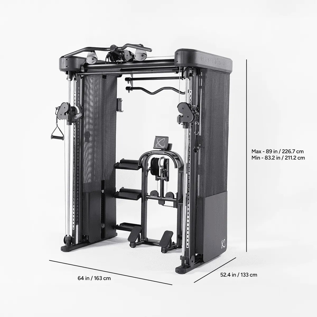 Inspire Series FT2 PRO Smith Functional Trainer Inspire Home Gym, labor intensive installation FT2-PRO_DIMENSIONS_1200x1200_205251be-7ade-41e5-a377-4d833ac172f0