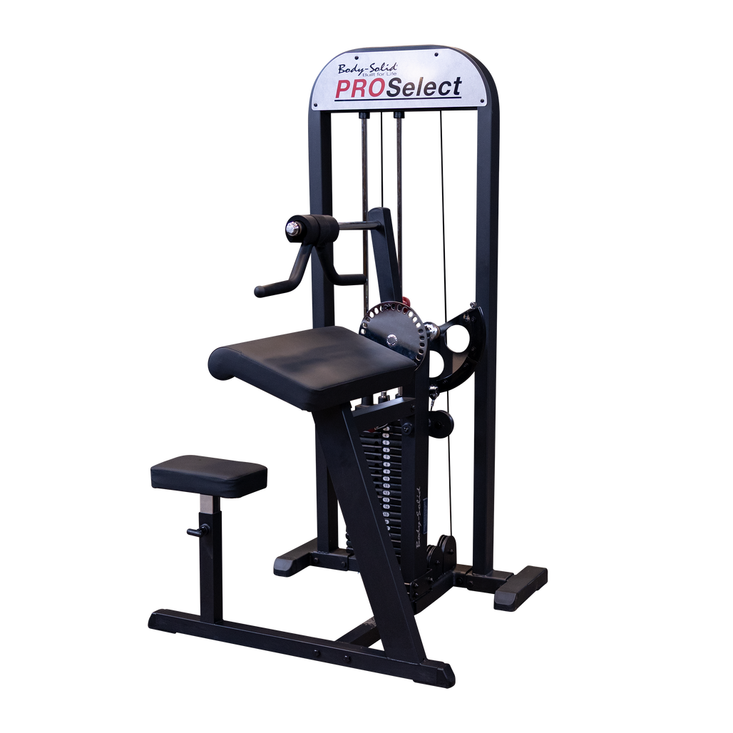 Body Solid Pro Select Bicep Tricep machine front view