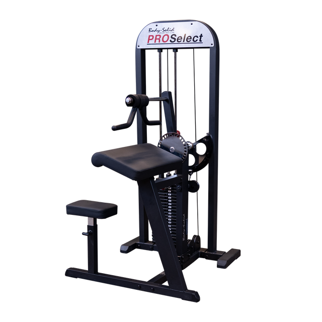 Body Solid Pro Select Bicep Tricep machine front view
