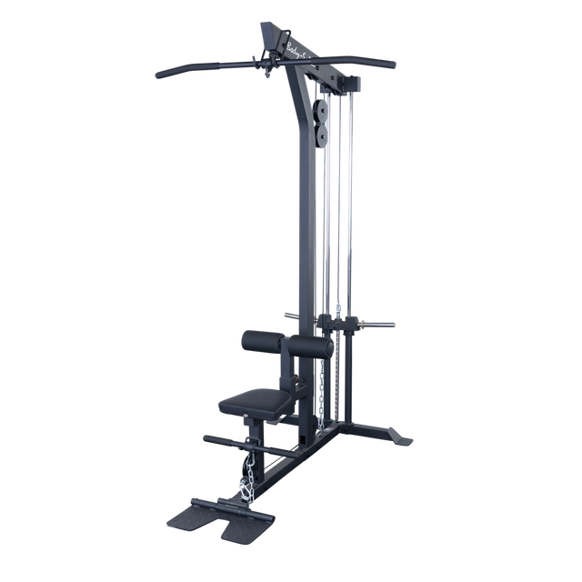 Body-Solid GLM85B Lat/Low Row Machine side angle view