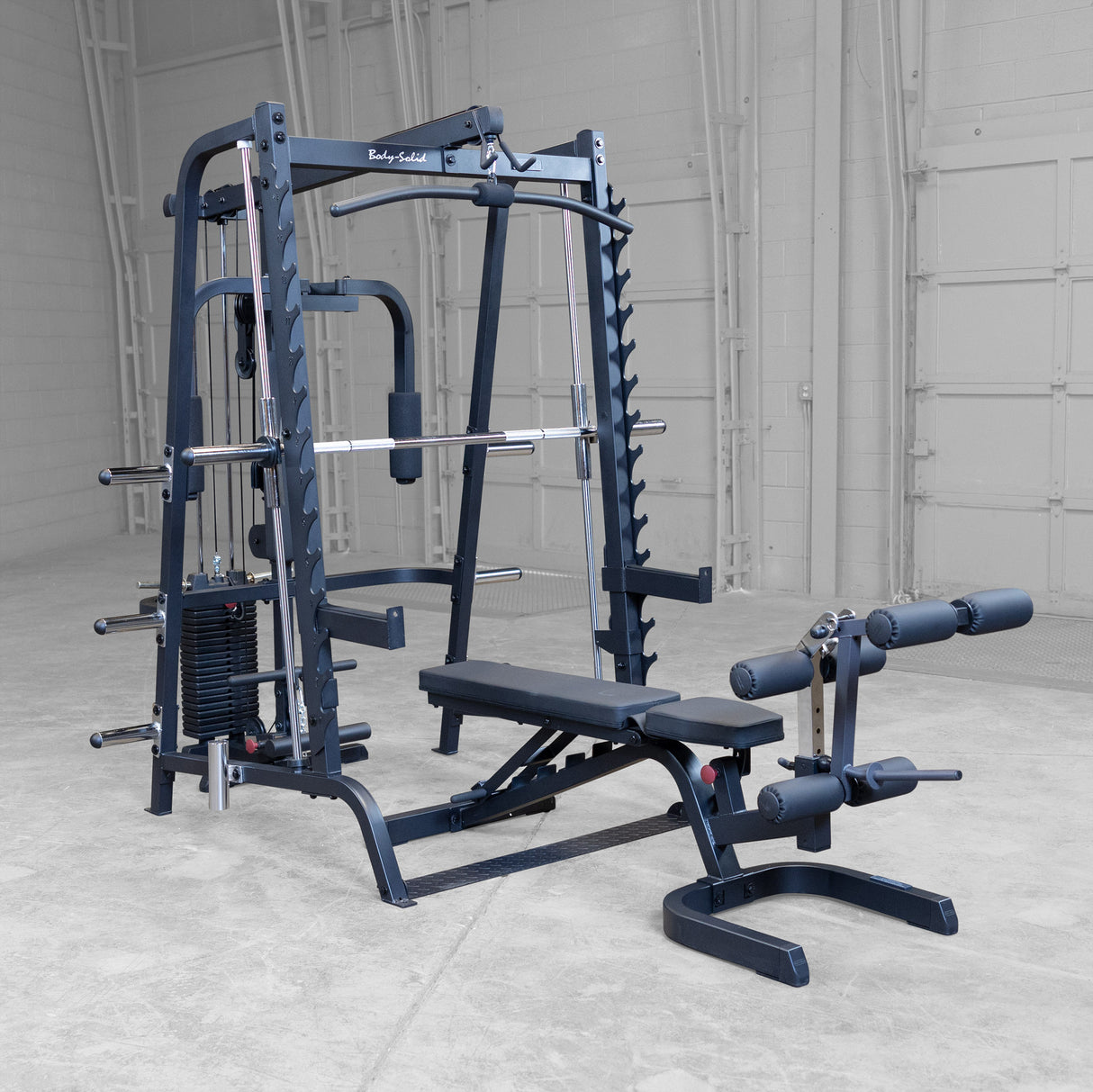 Body Solid Series 7 GS348BP4 Smith Gym System Body Solid Home Gym, Large; additional functionality. More than 5 functions. Subject to interpretation GS348BP4_IMGL2613-empty-2500__32910