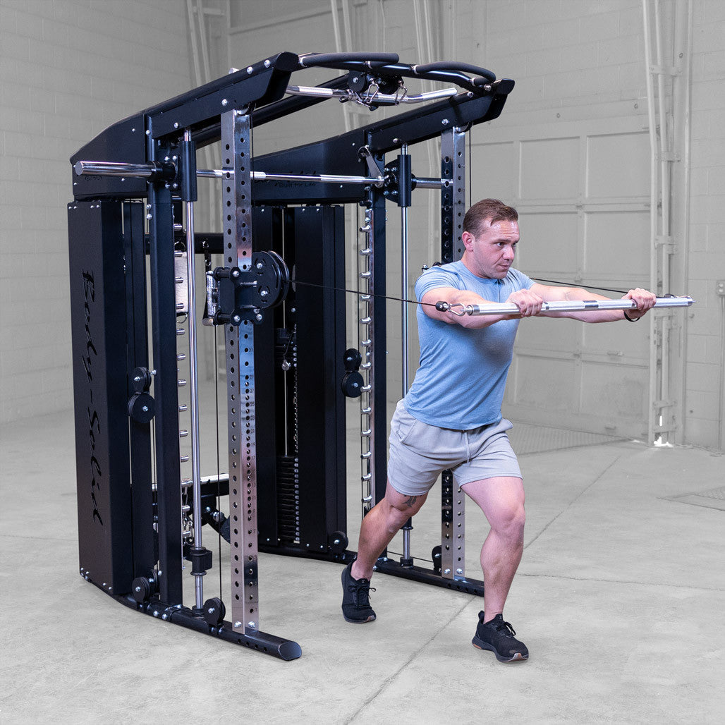 Body-Solid GSFR100 with man performing chest press
