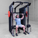 Body-Solid GSFR100 with man performing shoulder press