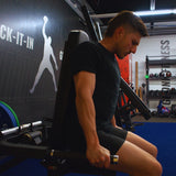Gronk Fitness Plate Loaded Bicep / Tricep Machine - Final Stock Gronk Fitness Products Selectorized, single stack, MTS, Hammer, assembled GronkFitnessBicepTricepMachine-TricepPushdown2_1800x1800_3af8f54b-2393-42bd-bd34-d4f7f123bef0