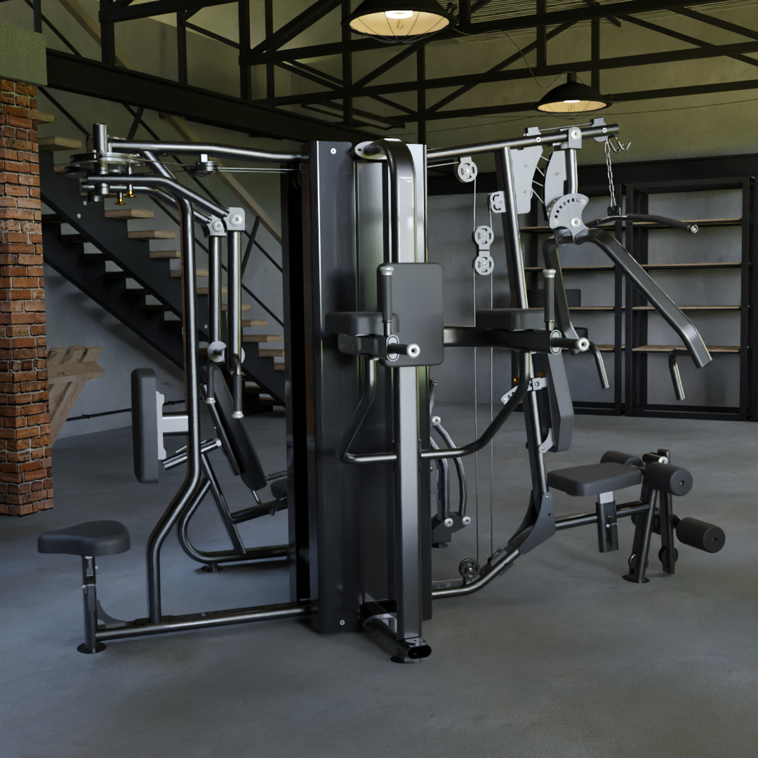 IRONAX X4S Four Station Multi-Gym Ironax Extreme Gyms EXM3000LPS, FSF3 IRONAXGYM9_d73b1149-396d-4519-a4e7-5257e08e422b
