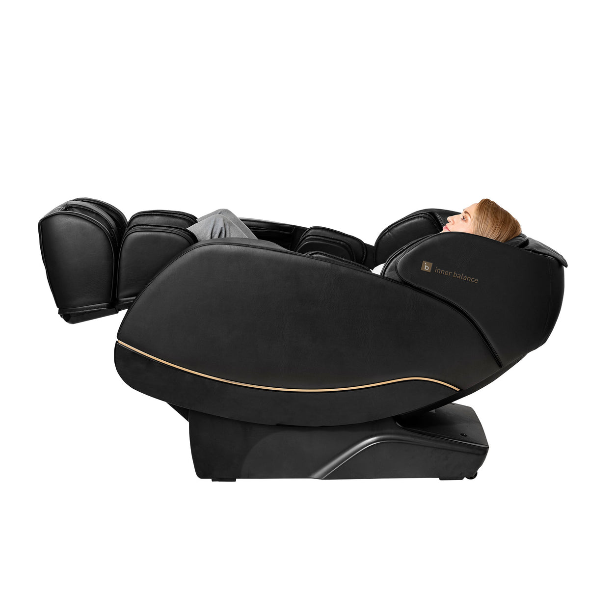 Inner Balance Jin 2.0 Massage Chair Johnson Massage Chairs Advanced Flexibility; Powerplates Jin2_Black_LeftView5763165008174_2.7