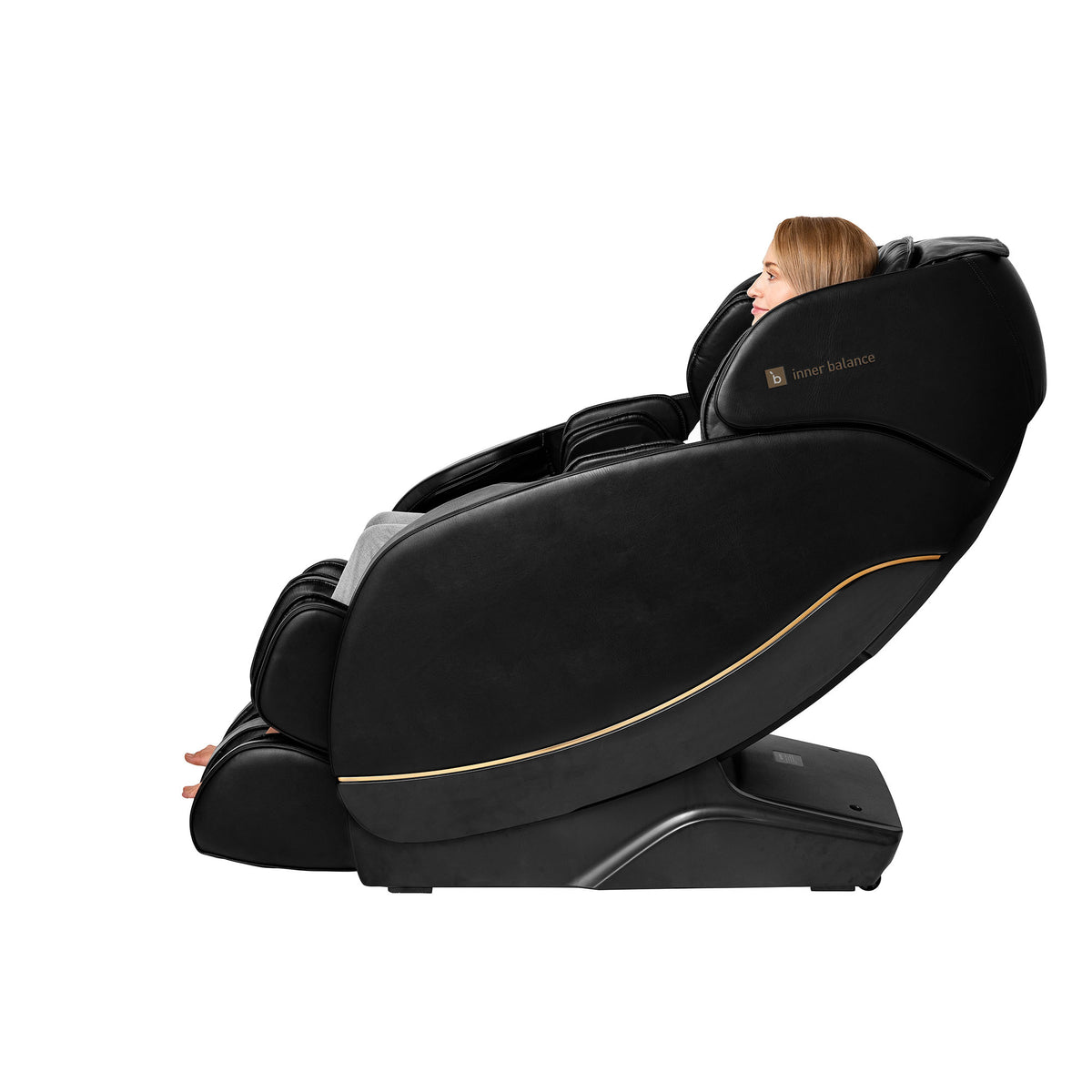 Inner Balance Jin 2.0 Massage Chair Johnson Massage Chairs Advanced Flexibility; Powerplates Jin2_Black_LeftView763165008174_2.1
