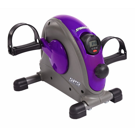 Stamina Mini Exercise Bike with Smooth pedal System, Purple Stamina Aerobics; aerobic step, HR straps WEB2HGH15-0142-1