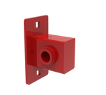 Dynamic Ultra Pro Receptacle Single in red, angled view